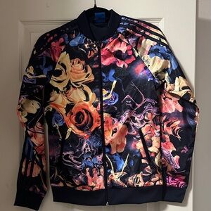 Adidas Kids’s Rose Floral Supergirl Jacket size L